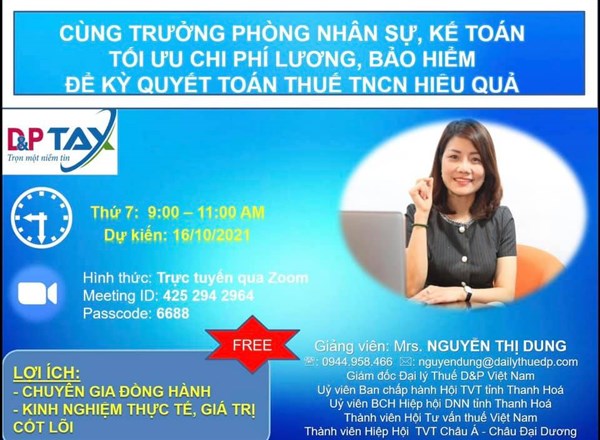 TỐI ƯU CHI PHÍ LƯƠNG, BẢO HIỂM ĐỂ KỲ QUYẾT TOÁN THUẾ TNCN HIỆU QUẢ